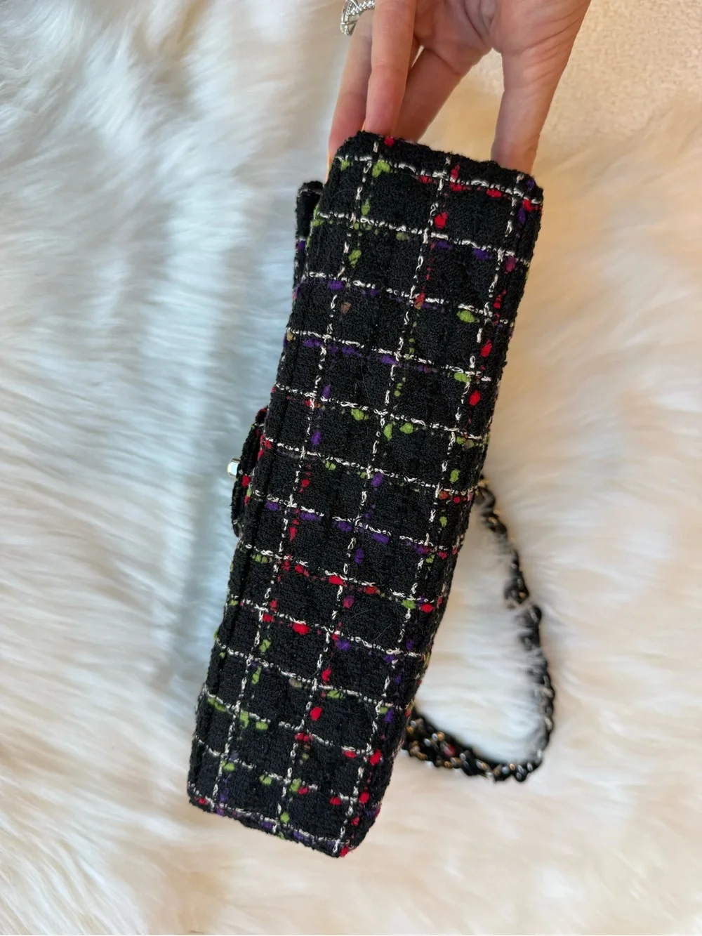 Chanel Ladybug Tweed Flap Bag - Pristine Condition, Full Set